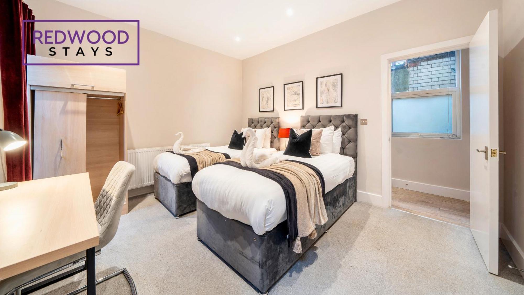 Newly Refurbished Everest Lodge Serviced Apartments For Contractors & Families, Free Wifi & Netflix By Redwood Stays Farnborough  Luaran gambar