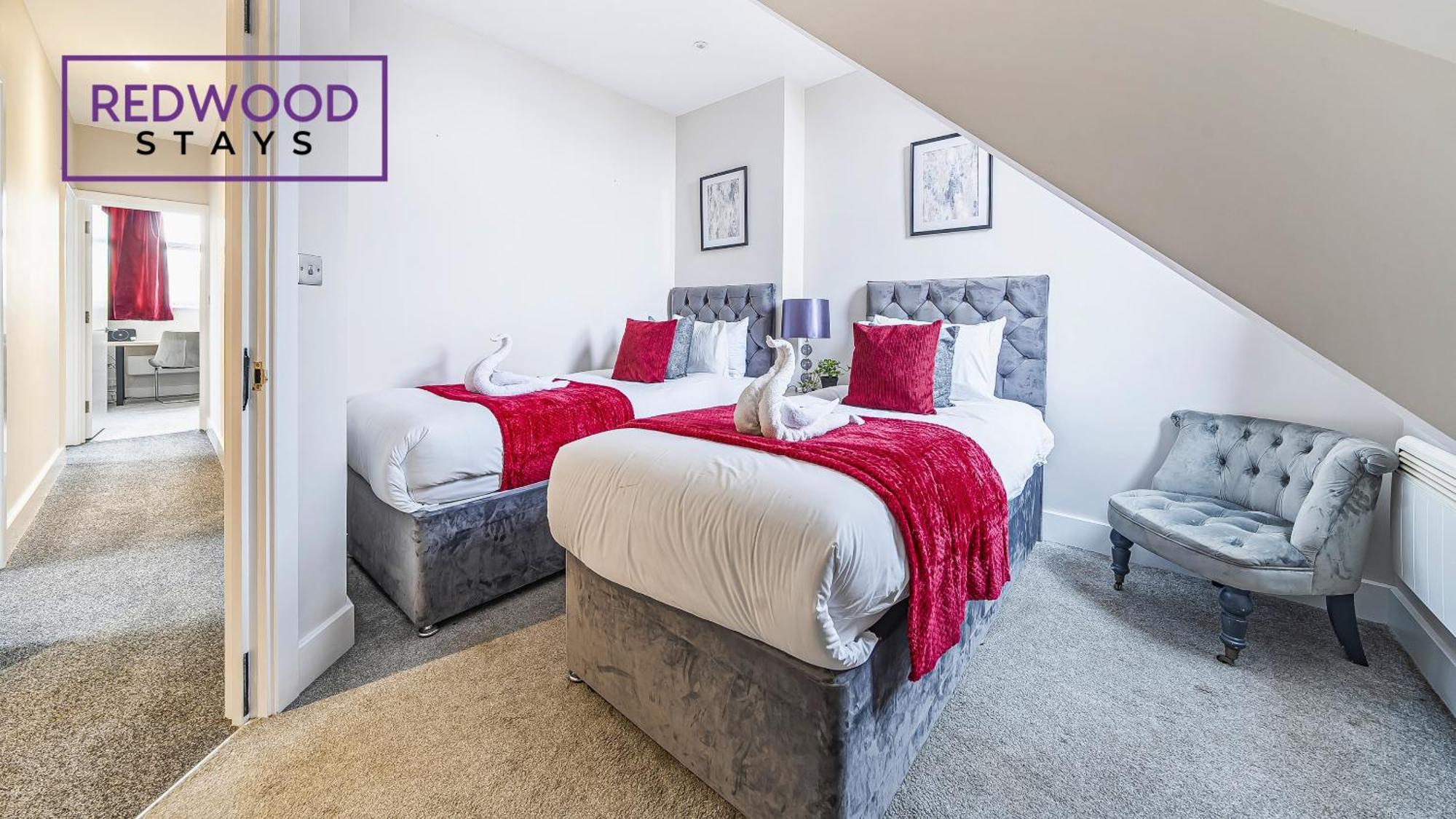 Newly Refurbished Everest Lodge Serviced Apartments For Contractors & Families, Free Wifi & Netflix By Redwood Stays Farnborough  Luaran gambar