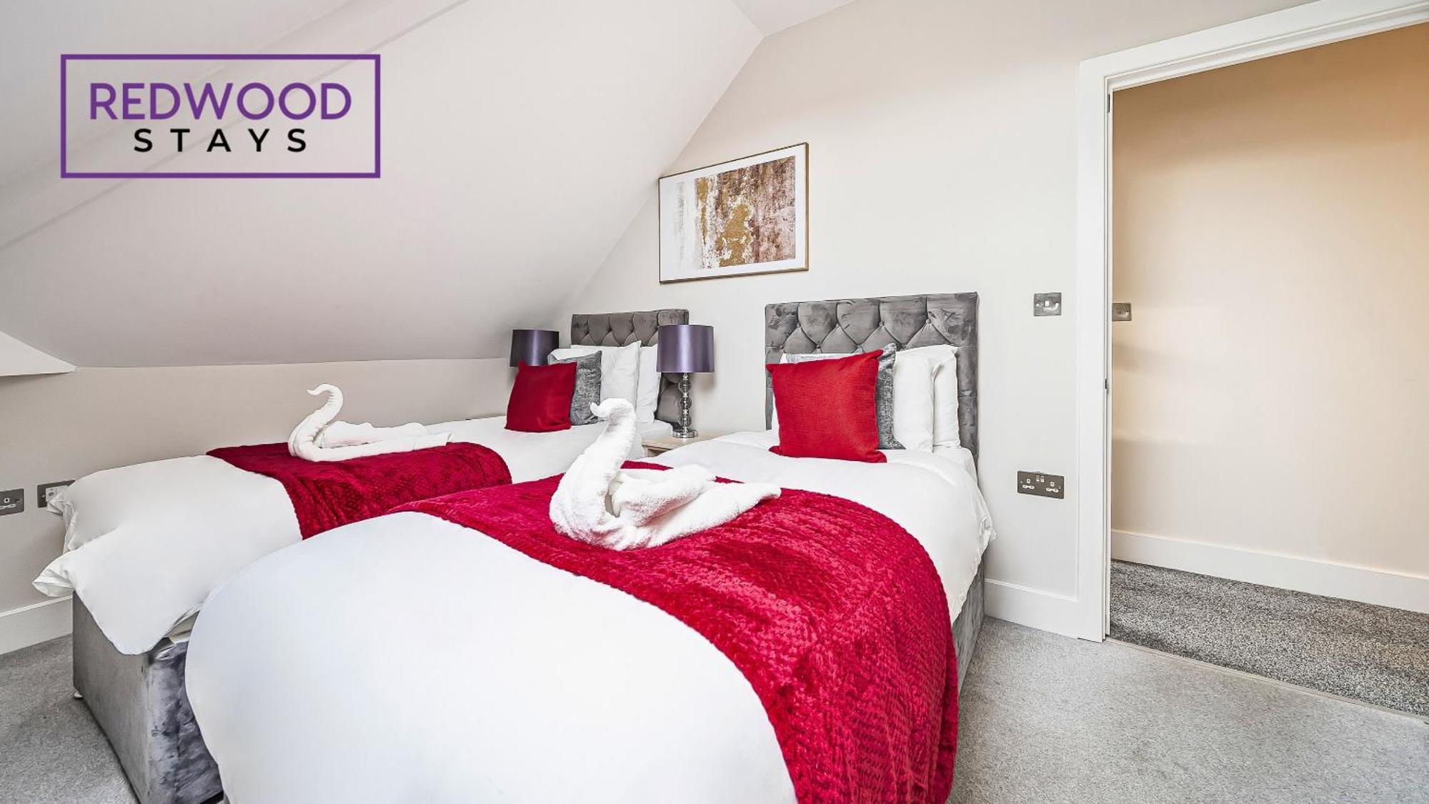 Newly Refurbished Everest Lodge Serviced Apartments For Contractors & Families, Free Wifi & Netflix By Redwood Stays Farnborough  Luaran gambar