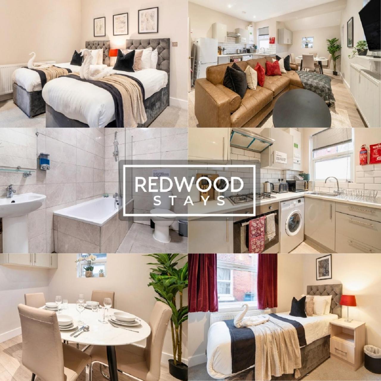 Newly Refurbished Everest Lodge Serviced Apartments For Contractors & Families, Free Wifi & Netflix By Redwood Stays Farnborough  Luaran gambar